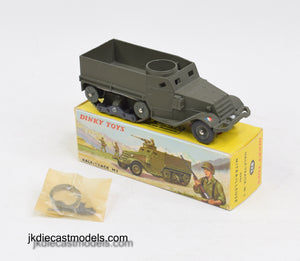 French Dinky 822 Half-Track Virtually Mint/Boxed (Late issue with plastic hubs)
