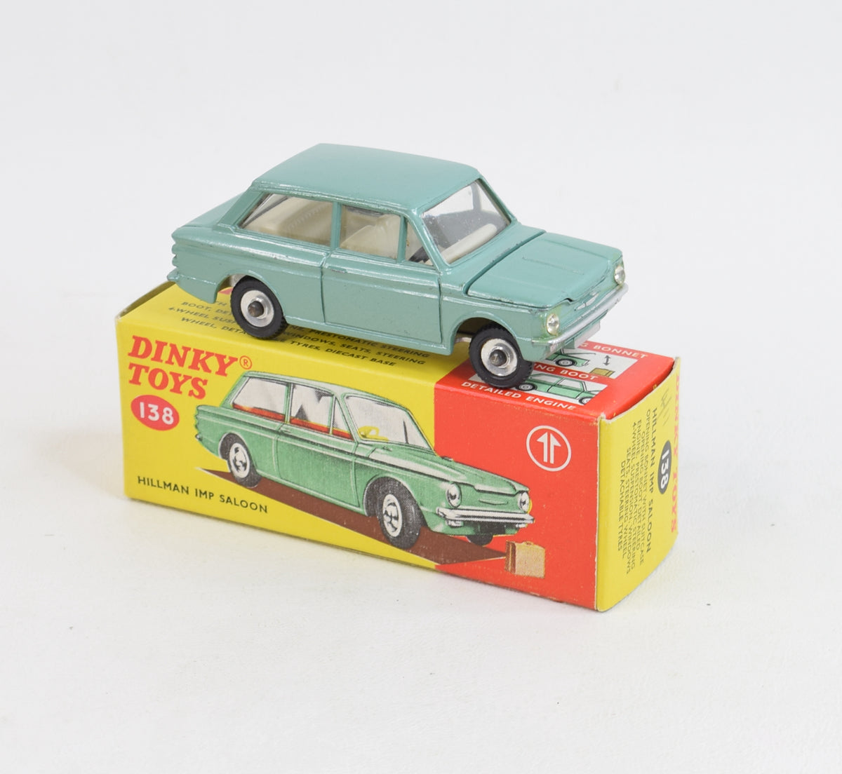 Dinky toys 138 Hillman Imp Virtually Mint/Nice box (white interior)