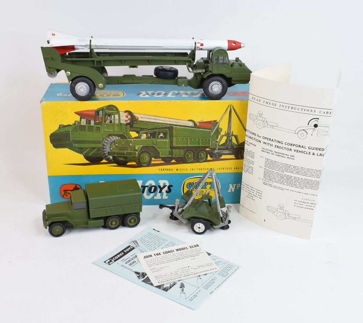 Corgi Gift set 9 Corporal Guided Missile Set Very Near Mint/Boxed