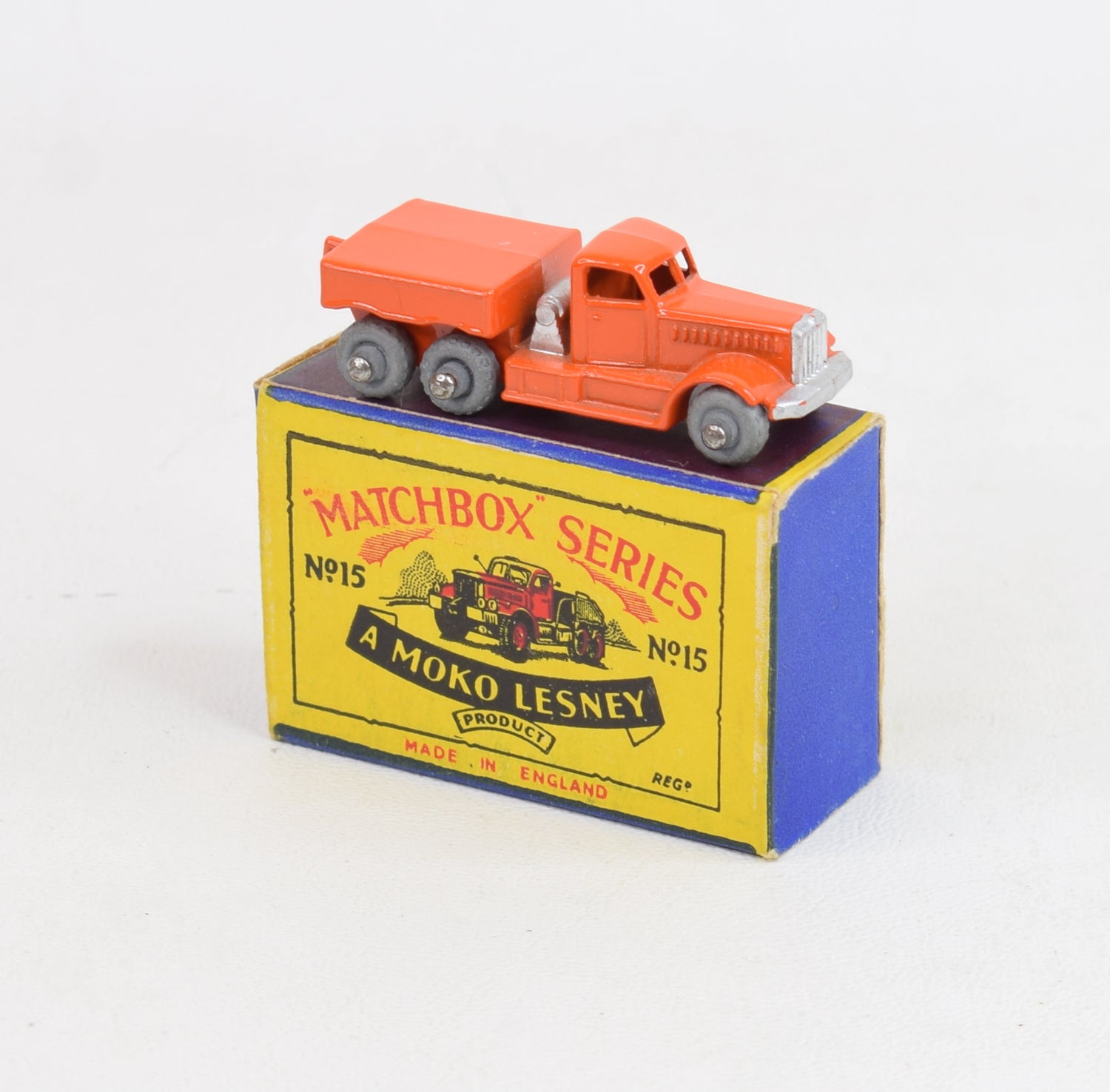 Matchbox Lesney 15 Prime mover MW/B1 box Virtually Mint/Nice box