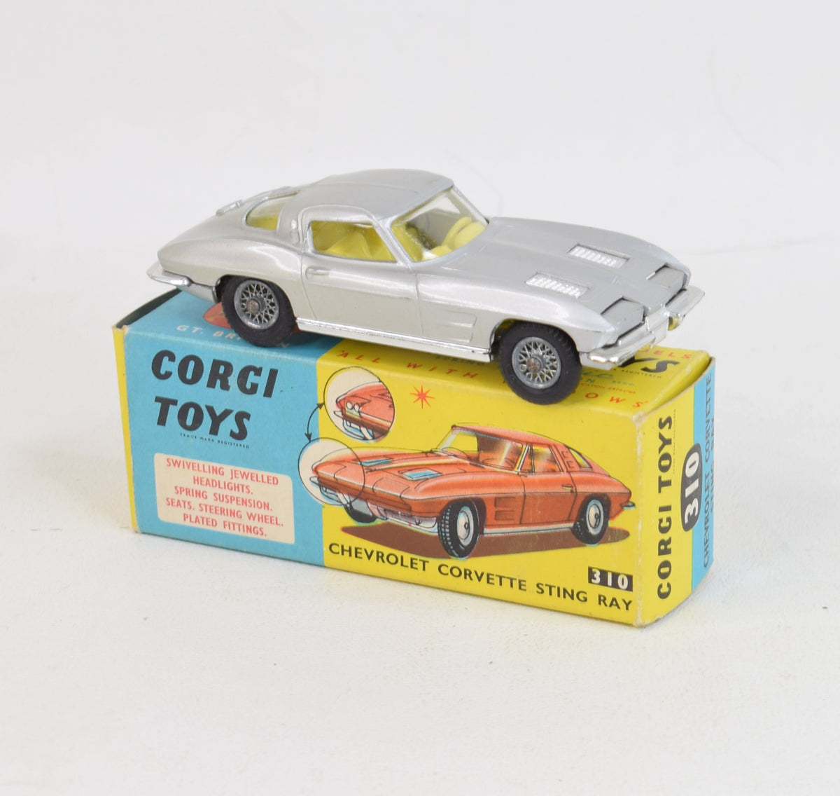 Corgi toys 310 Corvette Stingray Virtually Mint/Nice Box