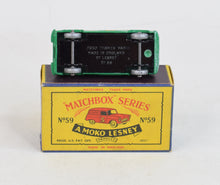 Matchbox Lesney 59 Singer van (Rare dark green)  SPW/B4  Mint/Nice box