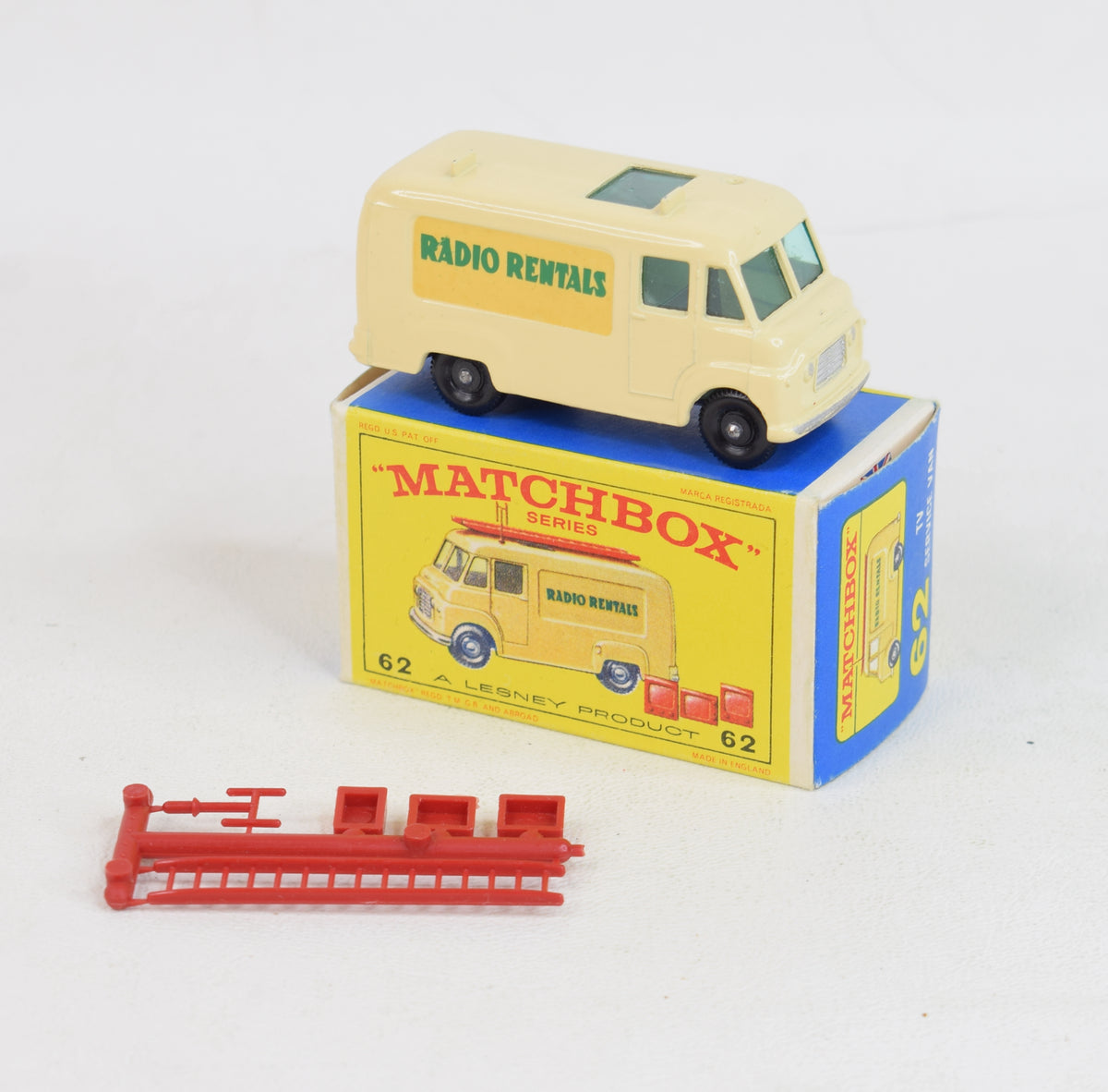 Matchbox Lesney 62 TV Service 'Radio Rentals' van Virtually Mint/Nice box