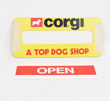 Corgi Shopkeeper's Open/Closed door sign 'A TOP DOG SHOP' (Old store stock)
