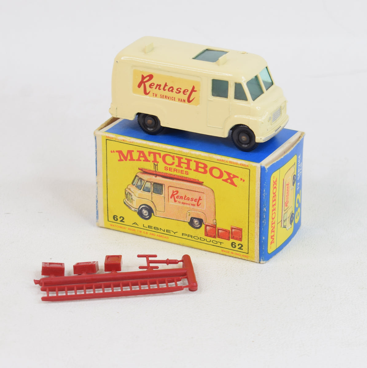 Matchbox Lesney 62 TV Service 'Rentaset' van Virtually Mint/Boxed