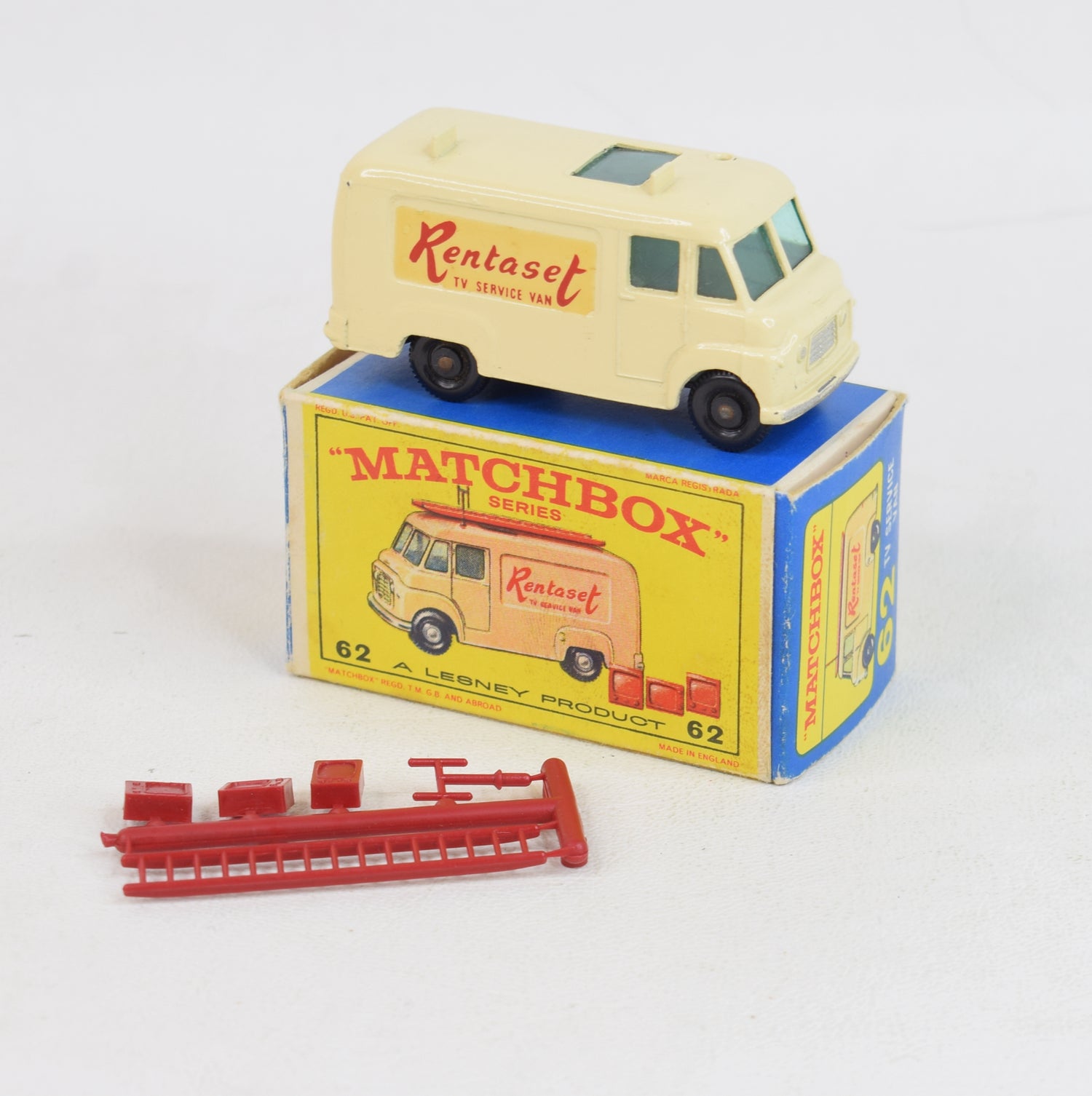 Matchbox Lesney 62 TV Service 'Rentaset' van Virtually Mint/Boxed