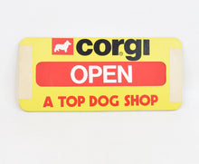 Corgi Shopkeeper's Open/Closed door sign 'A TOP DOG SHOP' (Old store stock)