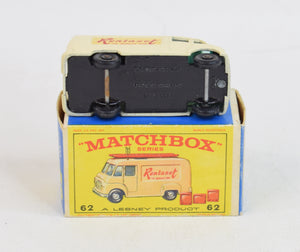 Matchbox Lesney 62 TV Service 'Rentaset' van Virtually Mint/Boxed