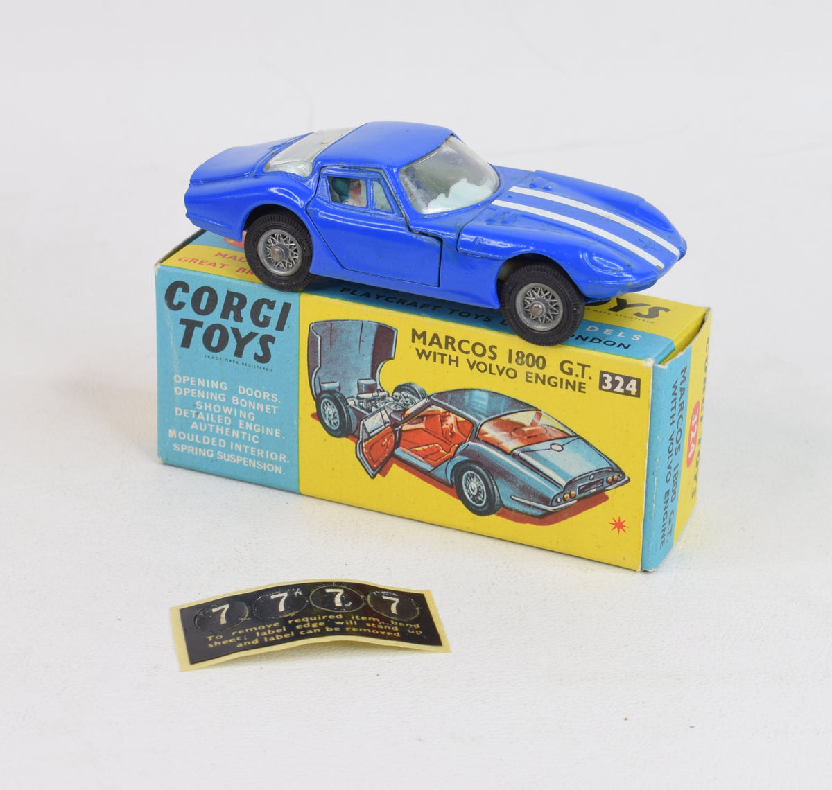 Corgi toys 324 Marcos 1800 Virtually Mint/Nice box