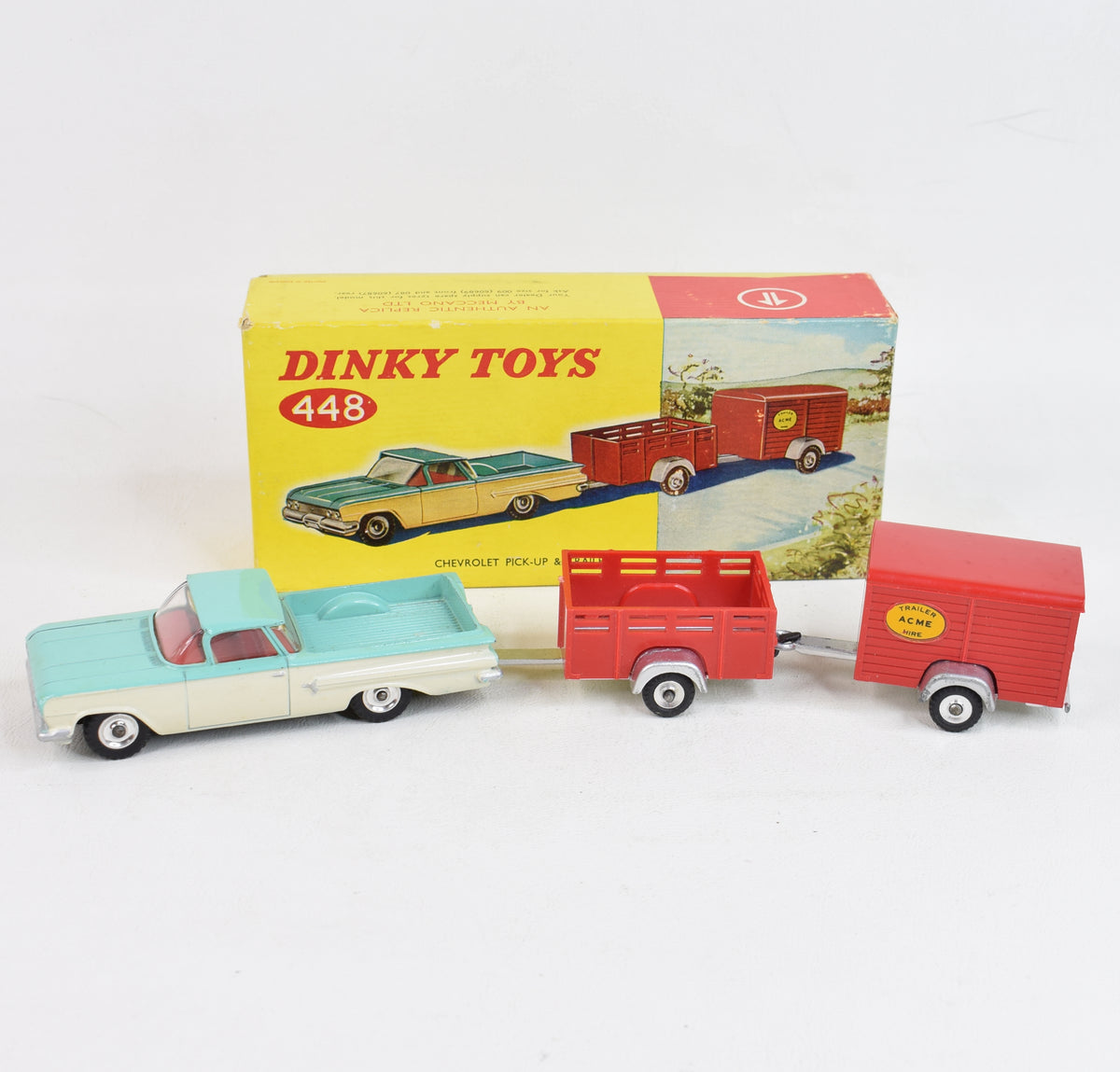 Dinky Toys 448 Chevrolet Pick Up & Trailers Virtually Mint/Boxed