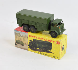 Dinky toys 622 10-ton Army Truck Virtually Mint/Boxed (Plastic driver/rare box)