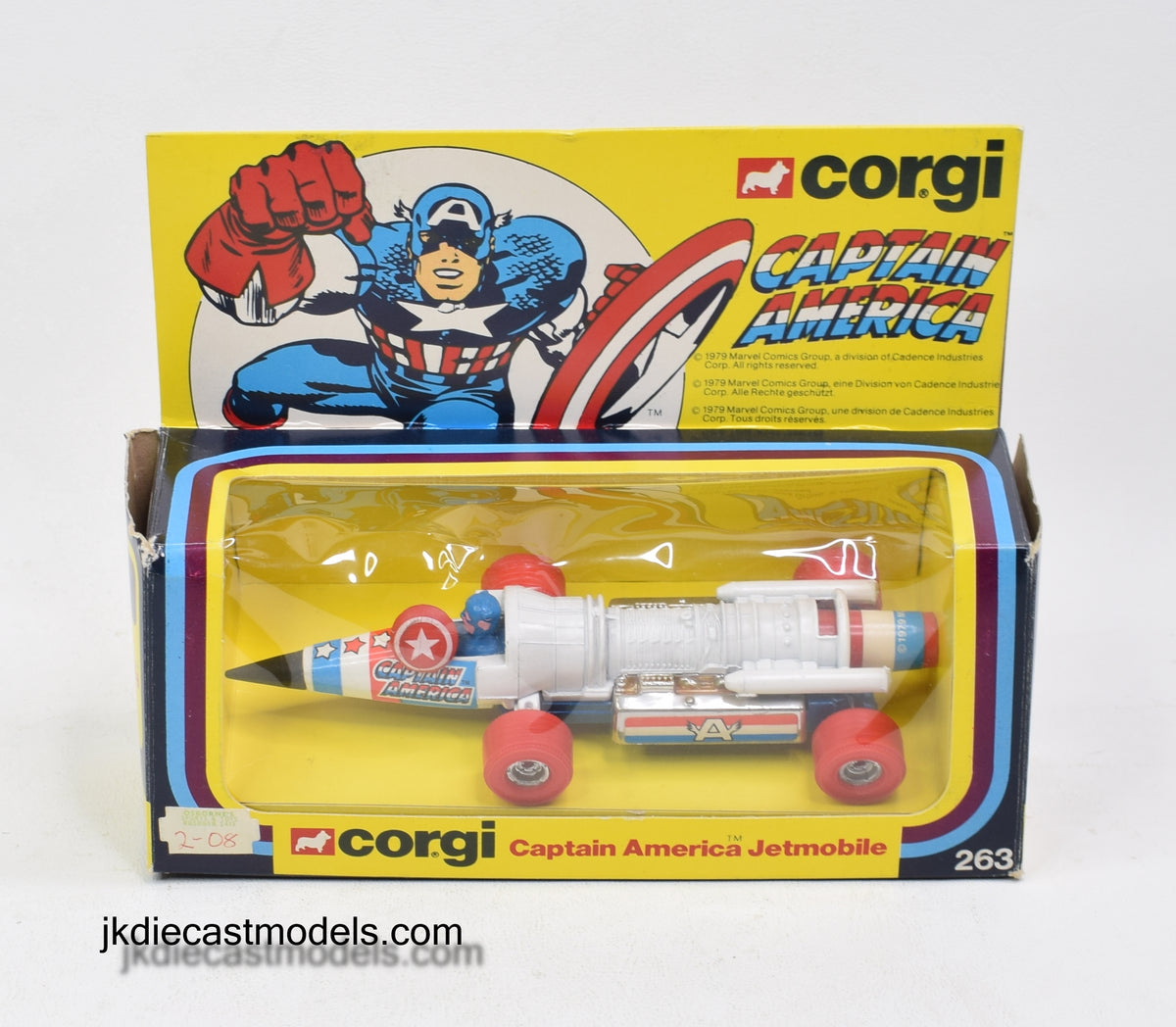 Corgi toys 263 Captain America Jetmobile Virtually Mint/Boxed ''The Winchester Collection''