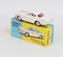 Corgi Toys 258 'Saint' P1800 Virtually Mint/Nice box (Off white/light cream)