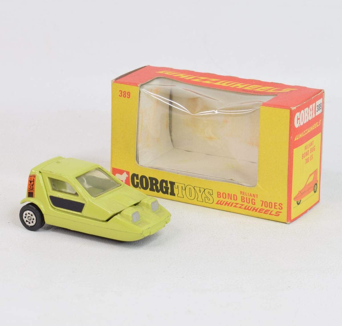 Corgi toys 389 Bond Bug 700ES Virtually Mint/Boxed