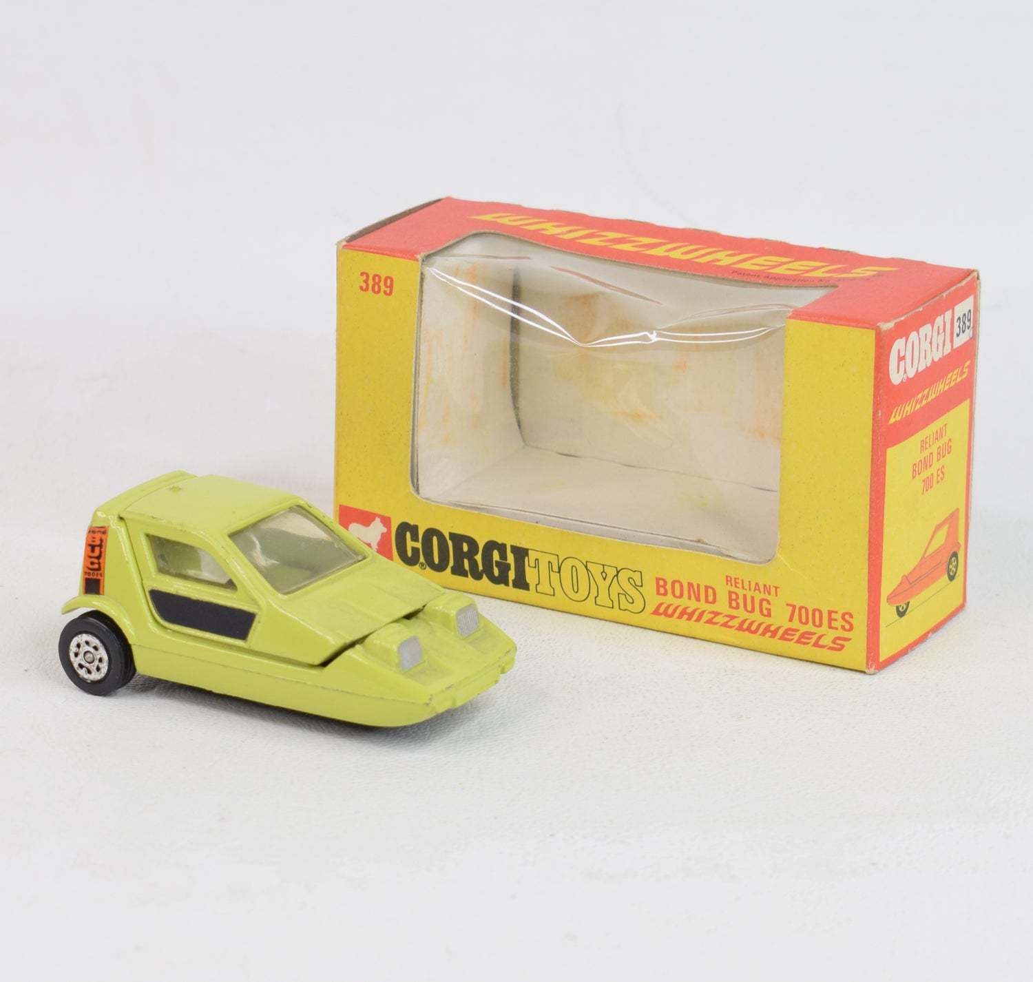 Corgi toys 389 Bond Bug 700ES Virtually Mint/Boxed