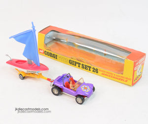 Corgi Toys Gift set 26 Beach buggy & sailing boat 'Corgi Whizzwheel' Collection
