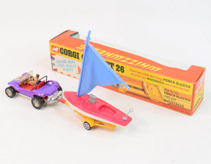 Corgi Toys Gift set 26 Beach buggy & sailing boat 'Corgi Whizzwheel' Collection