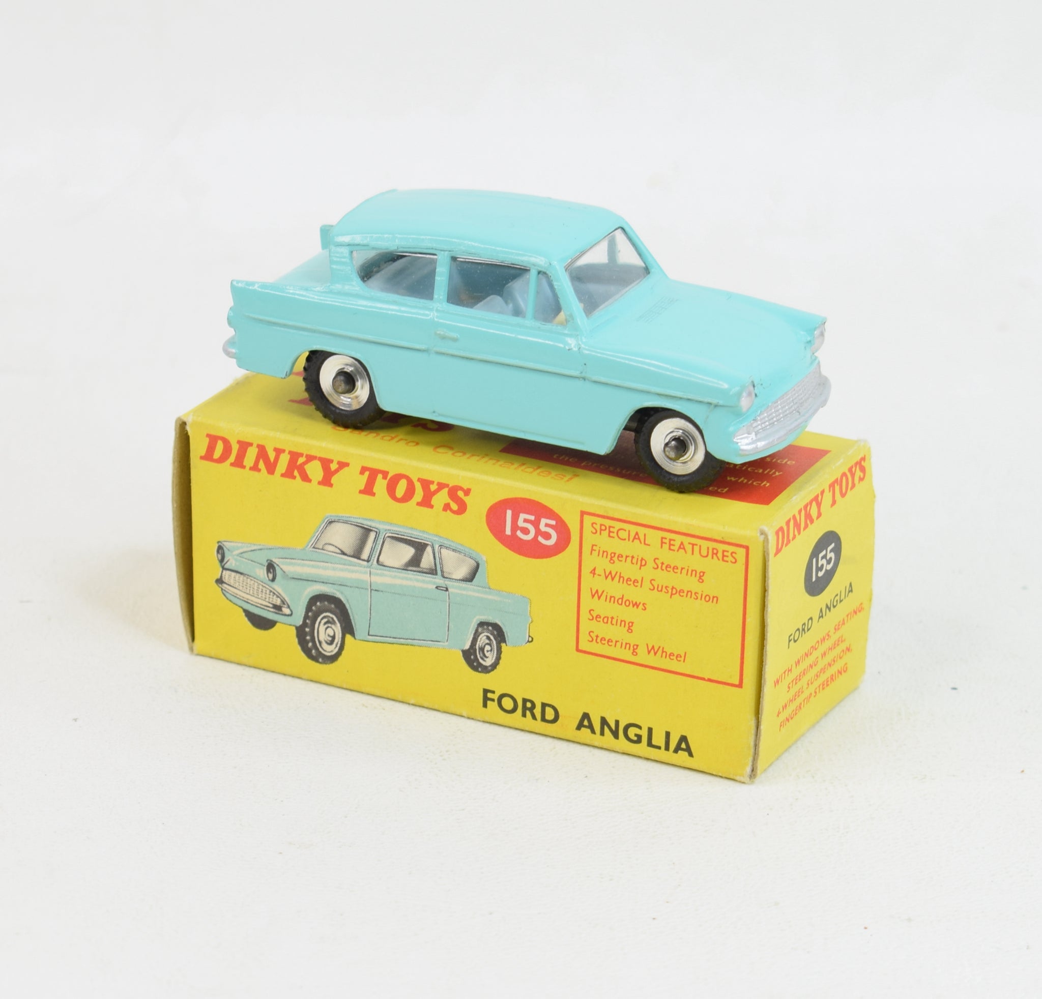 Dinky Toys 155 Ford Anglia Avec Deco Rallye - FR Dinky Toys 155 Ford Anglia Avec Deco Rallye - FR