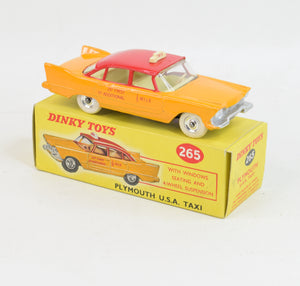 Dinky toys 265 Plymouth U.S.A Taxi Virtually Mint/Nice box
