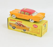 Dinky toys 265 Plymouth U.S.A Taxi Virtually Mint/Nice box