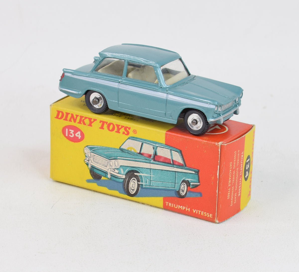 Dinky toys 134 Triumph Vitesse Virtually Mint/Boxed (Off interior)