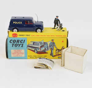 Corgi toys 448 B.M.C Mini Police Van with Tracker Virtually Mint/Nice box