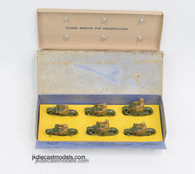 Dinky toys 6 x 37c Royal signal corps despatch rider in presentation box