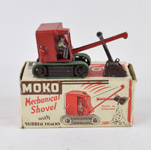 Moko Lesney Excavator with rubber tracks Very Near Mint/Boxed