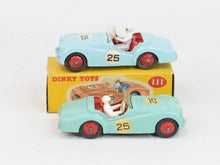 Dinky toys 111 Triumph Tr2 Virtually Mint/Nice box (Light blue)