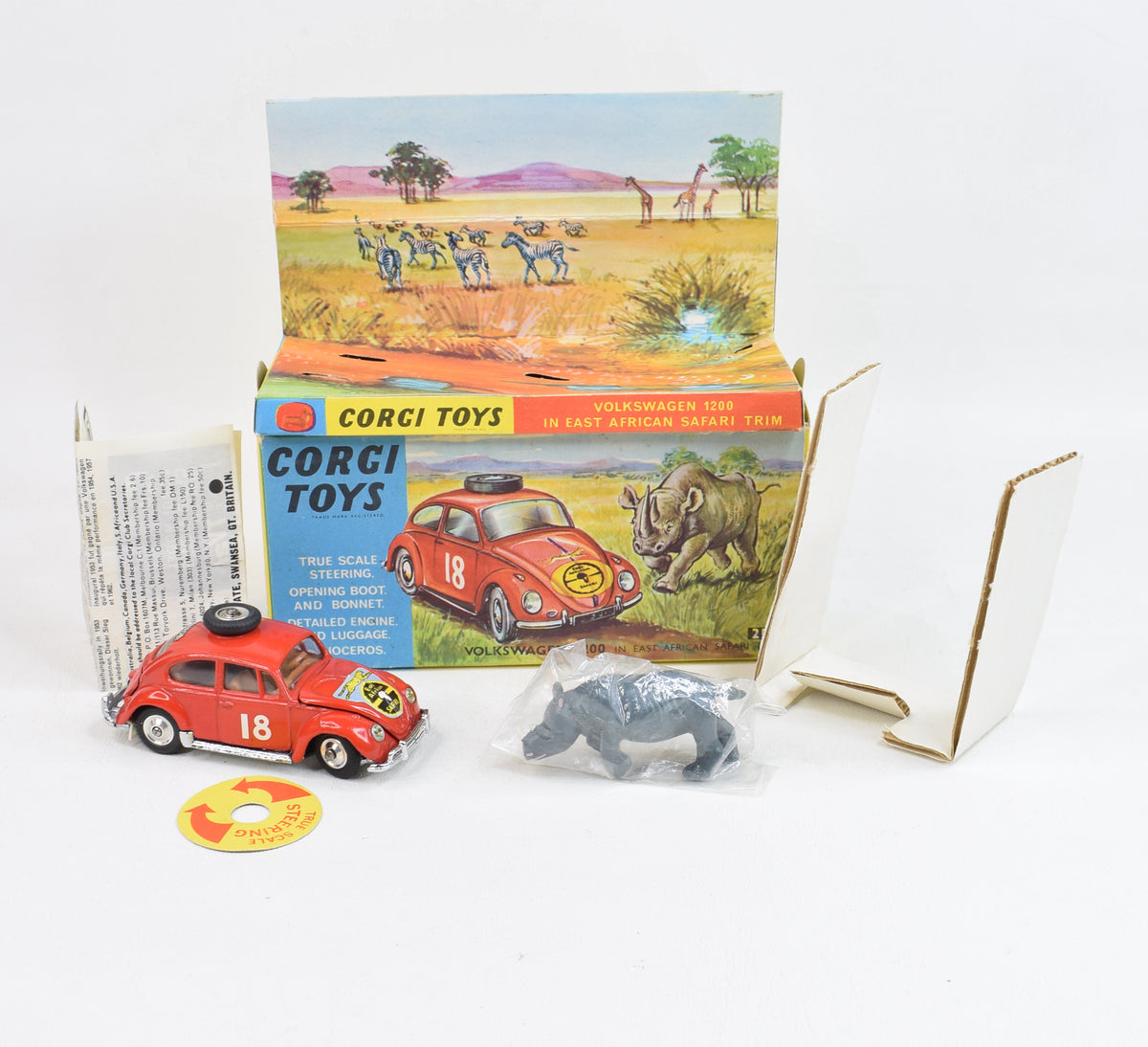 Corgi toys 256 VW East Africa Safari Virtually Mint/Nice box (Left Hand Drive)