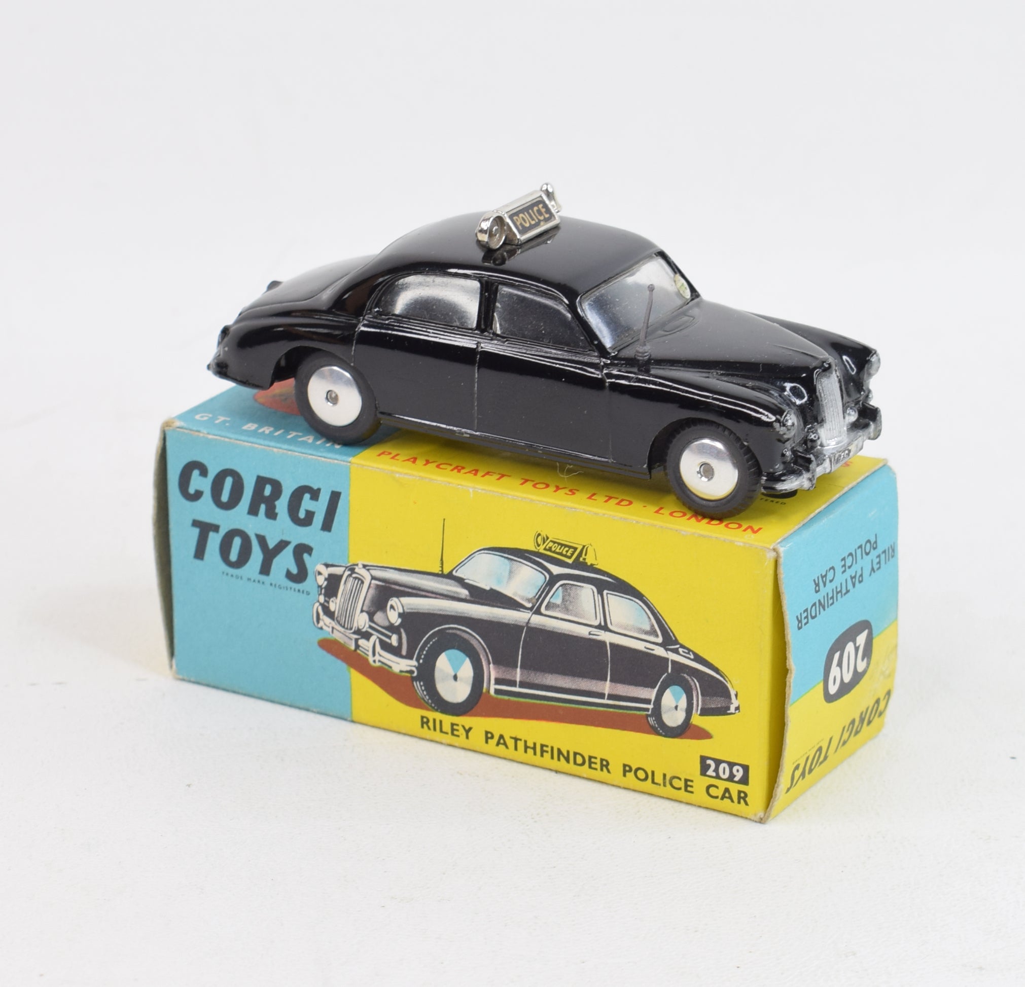 Corgi Toy Riley Corgi Toys 209 Riley Pathfinder Police car Virtually Mint/Boxed – JK ...