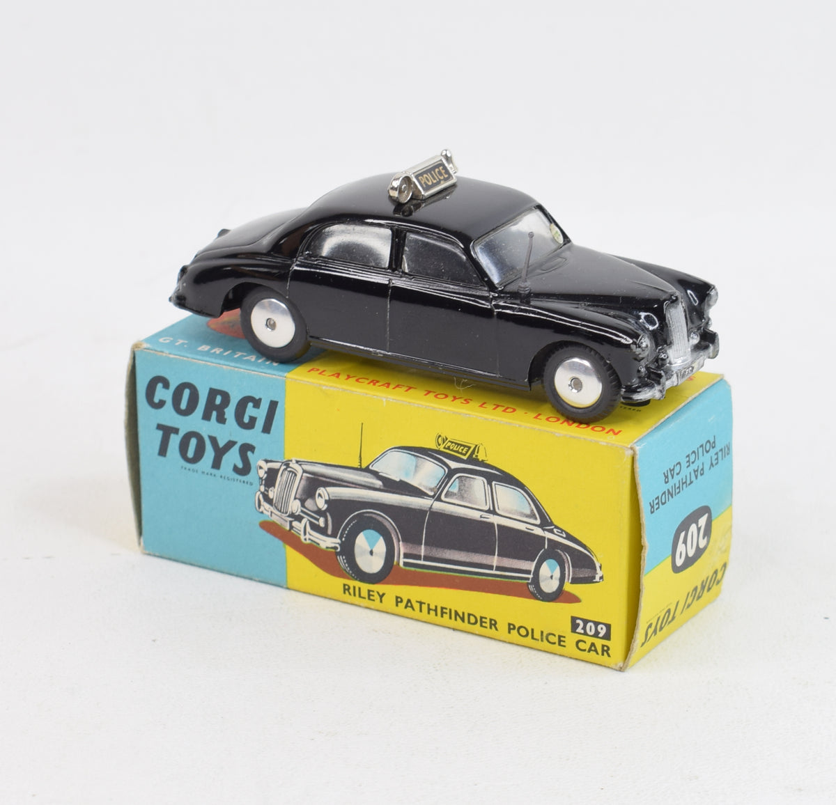 Corgi Toys 209 Riley Pathfinder Police car Virtually Mint/Boxed