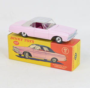 Dinky toy 137 Plymouth Fury Virtually Mint/Nice box