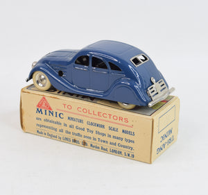Tri-ang Minic 9m - Streamlined saloon - Very Near Mint/Boxed