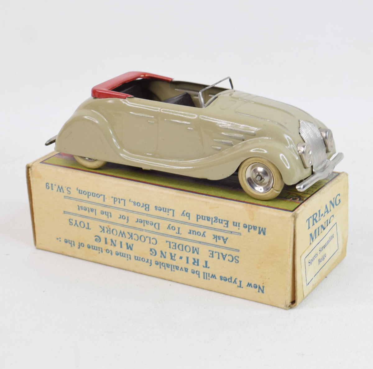 Tri-ang Minic 14m - Streamlined tourer - Very Near Mint/Boxed