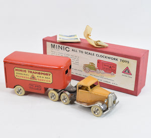 Tri-ang Minic 30m Mechanical Horse with Pantechnicon set Very Near Mint/Boxed