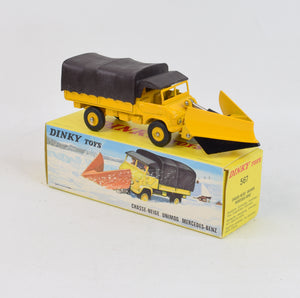 French Dinky Toys 567 Unimog with snow plough Virtually Mint/Nice box