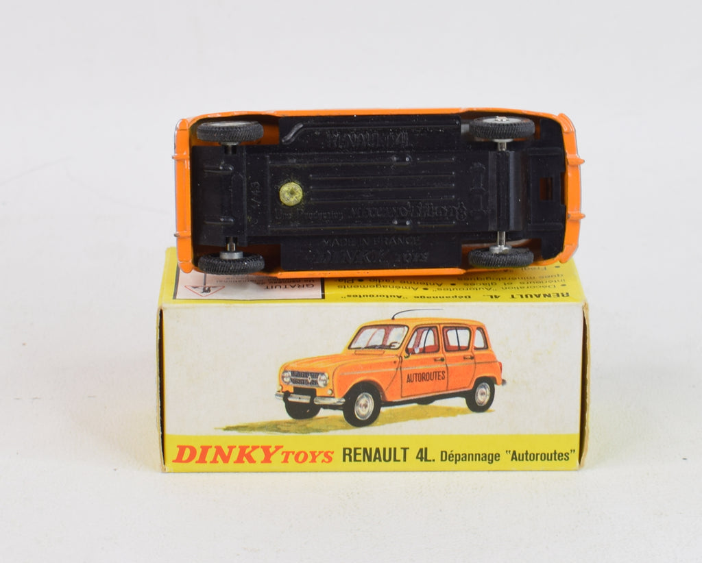 A French Dinky Toys 518-A Renault 4L Highway Repairs Car, orange body
