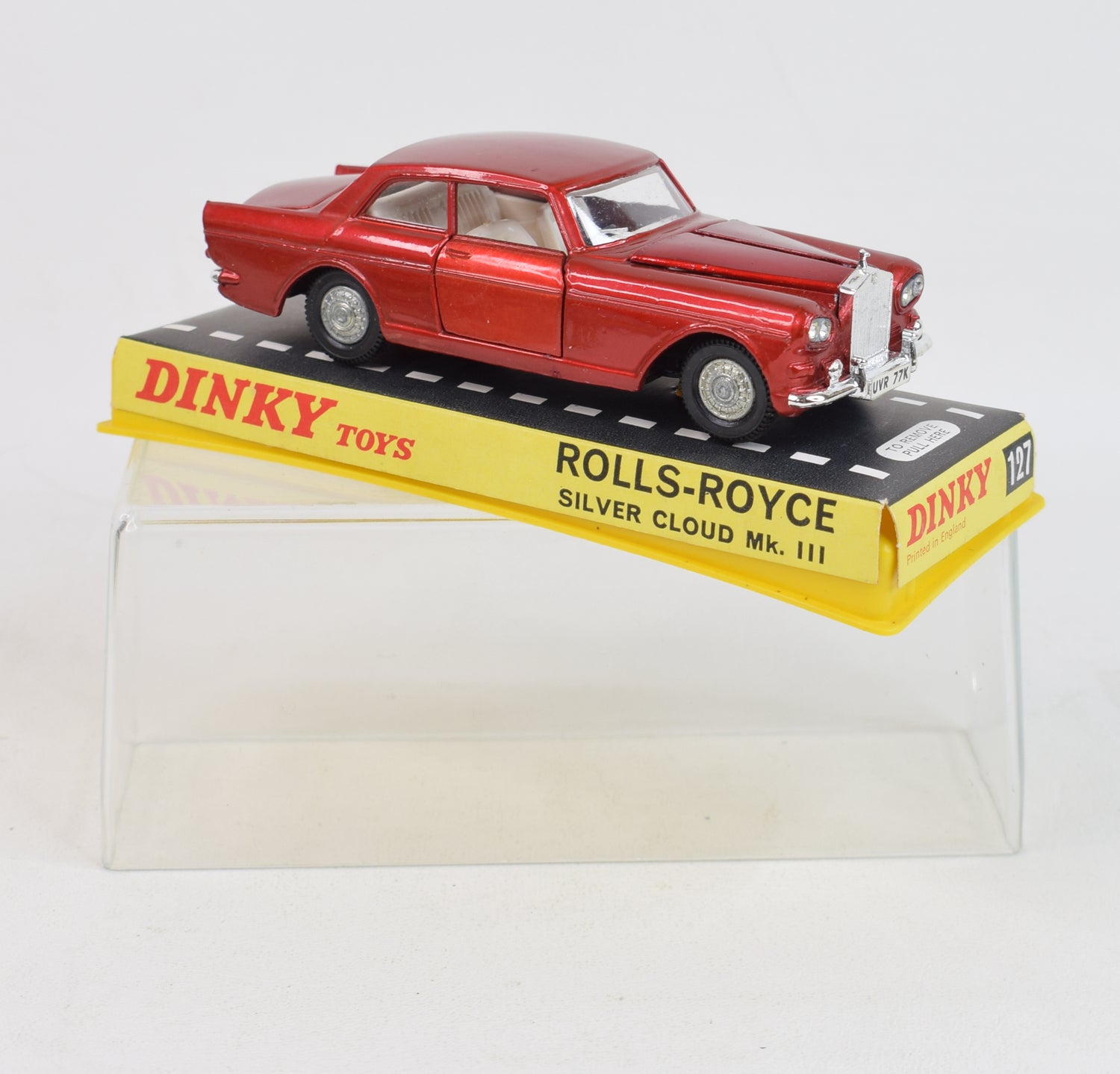 Dinky toy 127 Rolls-Royce Silver Cloud Virtually Mint/Boxed (detailed cast hubs)