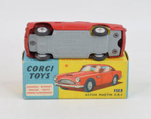 Corgi toys 218 Aston Martin D.B.4 Virtually Mint/Nice box (shaped hubs/closed vent)