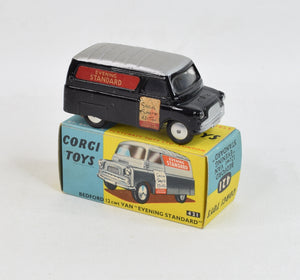 Corgi Toys 421 Bedford Van 'Evening Standard' Very Near Mint/Boxed (Silver roof)