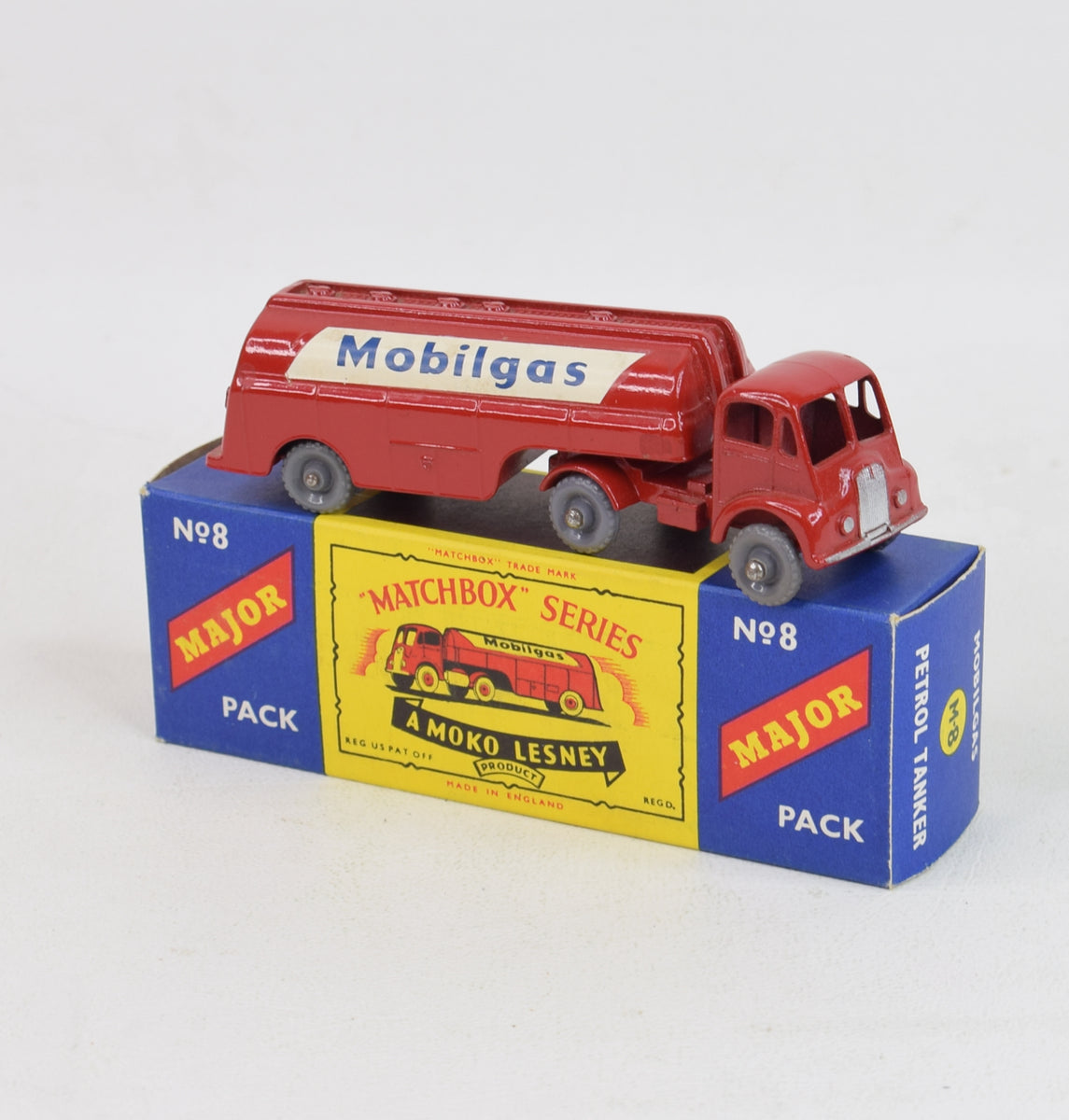 Matchbox Lesney M-8 Mobilgas Tanker Virtually Mint/Lovely box