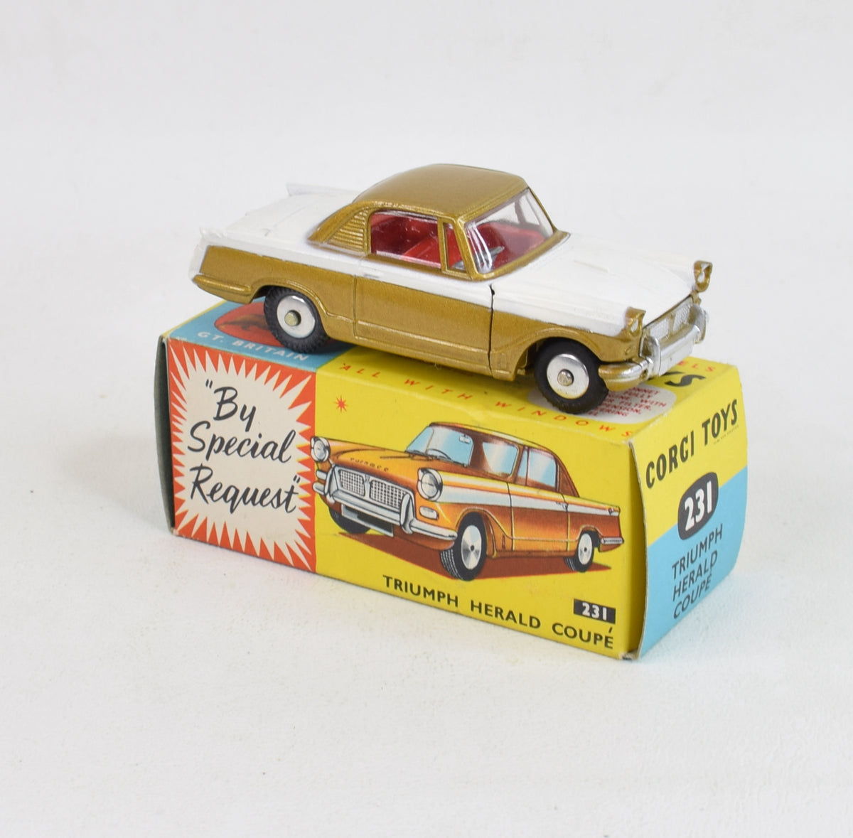 Corgi toys 231 Triumph Herald Virtually Mint/Nice box