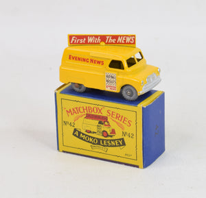 Matchbox Lesney 42 Evening news RW/B2 box Virtually Mint/Nice box