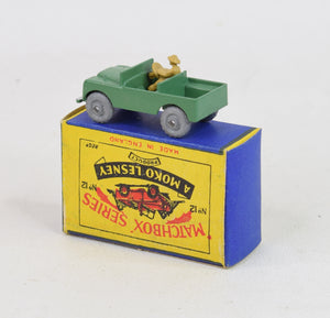 Matchbox Lesney 12 Land Rover RW/B1 box Virtually Mint/Lovely box