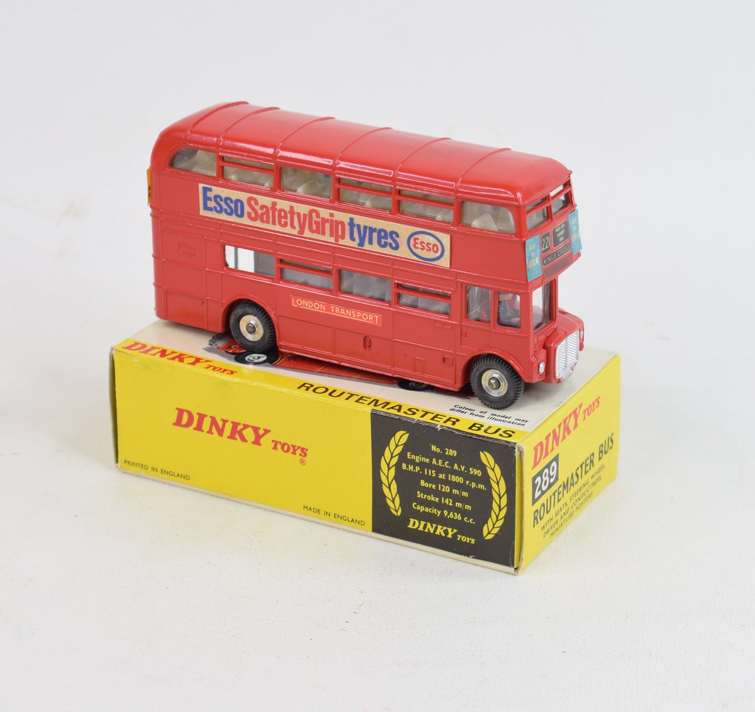 Dinky toys 289 Routemaster Bus Virtually Mint/Boxed 