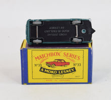 Matchbox Lesney 33 Ford Zodiac MW/B2 box Virtually Mint/Nice box