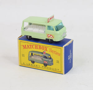 Matchbox Lesney 21 Milk delivery truck Virtually Mint/Nice box