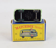 Matchbox Lesney 21 Milk delivery truck Virtually Mint/Nice box
