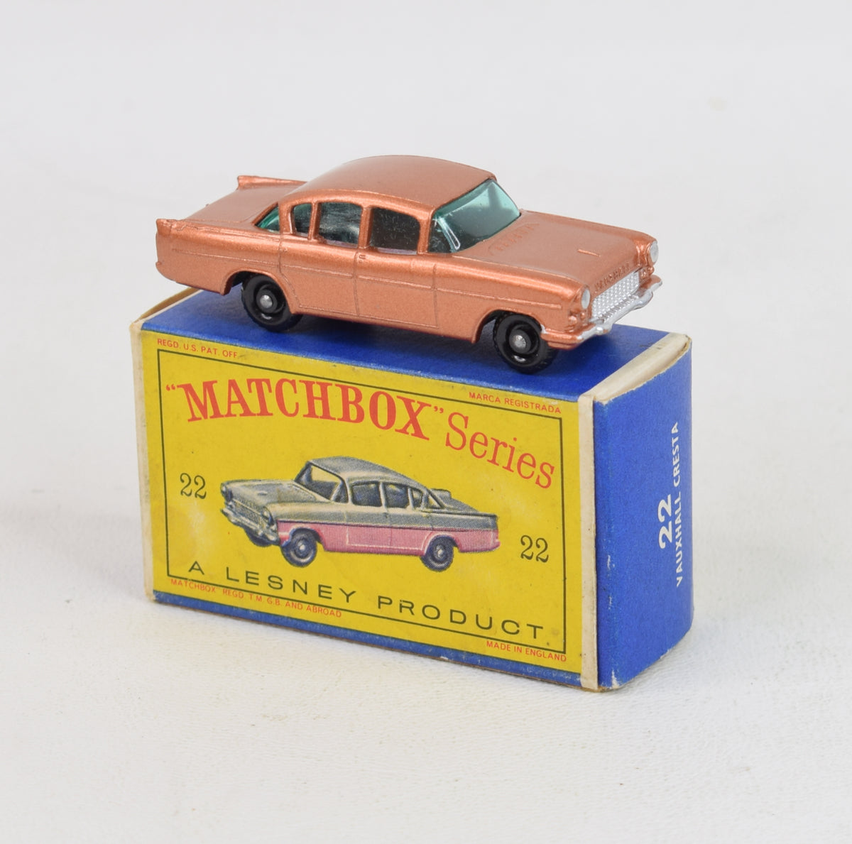 Matchbox Lesney 22 Vauxhall Cresta Virtually Mint/Boxed